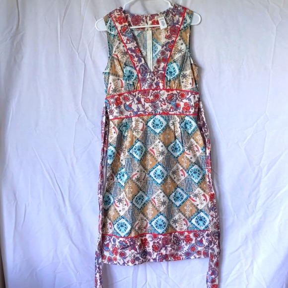 🌺3/$15 Notice Floral & Geometric-Design Sleeveless Dress - Picture 2 of 6